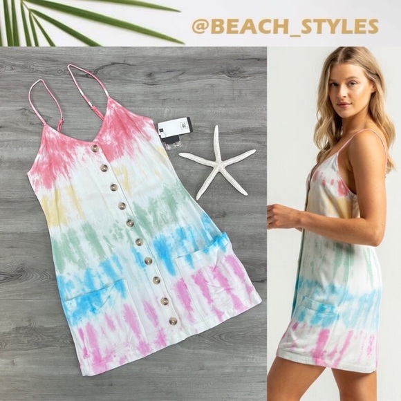 COPY - 🔆RIP CURL🔆WIPEOUT TIE DYED DRESS - Picture 1 of 14